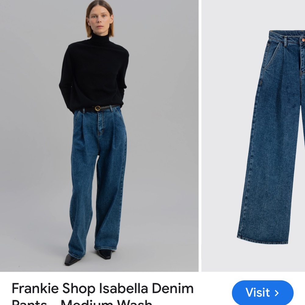 The Frankie Shop Isabella Medium Wash Denim
